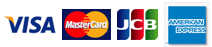 Visa, Mastercard, JCB, Amex