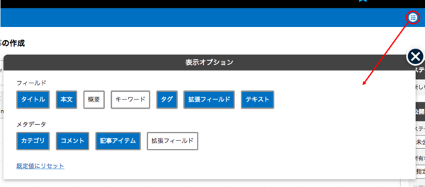 表示オプション