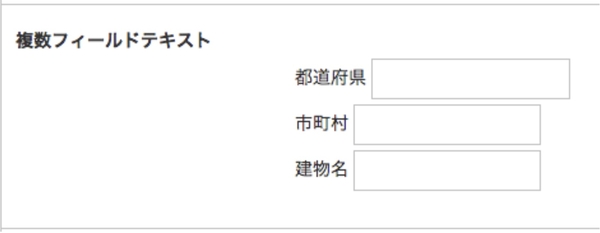 テキスト(複数フィールド)型