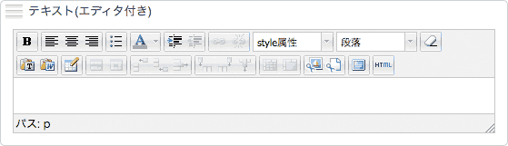 テキスト (エディタ付き)